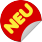 badge Aufkleber rund neu